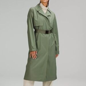 lululemon athletica Green Trench Coat
